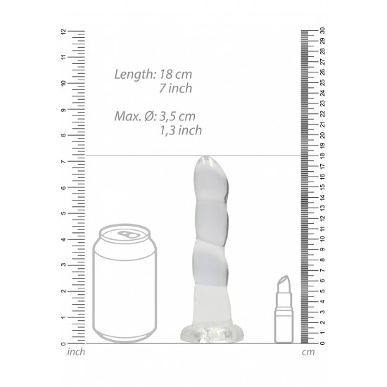 Pronto para um orgasmo CRYSTAL CLEAR? Alcance o seu melhor clímax em grande estilo com estes vibradores transparentes de formato bonito. Este dildo pode ver através de si e saberá exatamente como gosta. Este dildo é adeq