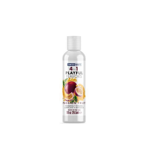 Swiss Navy 4-em-1 Lubricante Passion Fruit é um lubrificante quente e aromatizado que pode ser usado para quantidades ilimitadas de diversão. Uma massagem sensual simples, preliminares provocantes, diversão oral ou brinc