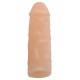 Skin-coloured penis sleeve made out of realistic Nature Skin material. Complete length 15.5 cm (3 cm of this is the extension), inner Ø 2 cm (very flexible), outer Ø 4 cm. Material: TPR, phthalate-free according to EU Re