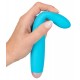 O pequeno vibrador azul para um prazer quente! Este vibrador é pequeno, mas poderoso e um dos Cuties de segunda geração. Tem uma superfície macia aveludada que desliza quase sozinha. Uma vez instalado, ele dá prazer ao