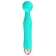 O pequeno massageador de bolsa! Mini vibrador verde com uma excitante textura sulcada na cabeça flexível. Este vibrador é dos Cuties de segunda geração. Com 7 modos de vibração diferentes. Ele pode ser recarregado com o