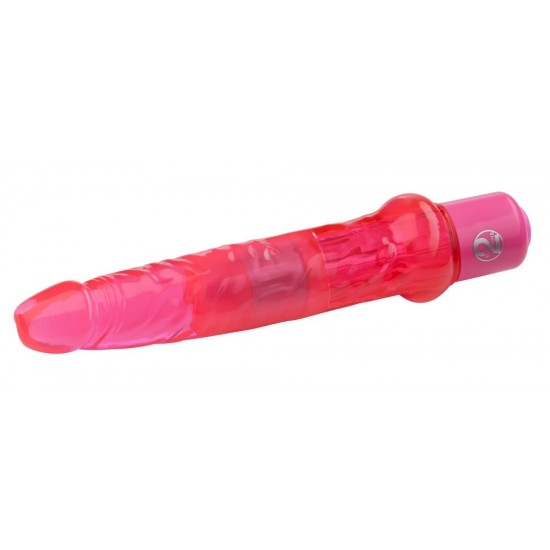 Vibrador Jelly, muito flexível para encontrar o centro do prazer através da sua backdoor.Com formato realista, cabeça e veias pronunciadas e vibrações com multivelocidades.Material com um revestimento macio.Livre de ftal