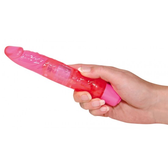 Vibrador Jelly, muito flexível para encontrar o centro do prazer através da sua backdoor.Com formato realista, cabeça e veias pronunciadas e vibrações com multivelocidades.Material com um revestimento macio.Livre de ftal