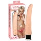 Extremely flexible vibrator made out of wonderfully smooth and soft »Nature Skin« material, which looks and feels like real skin. Its anatomic design makes anal penetration extremely easy and its grooves on the shaft pr