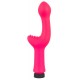 Straight neon pink vibrator with a ball-shaped head and a dotted surface for clitoral stimulation. 10 powerful vibration modes at the push of a button. It can be recharged with the included USB cable. Complete length 18