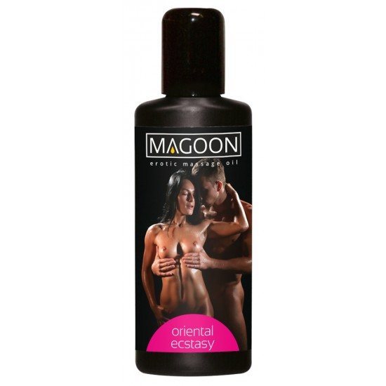 Rich premium massage oil with jojoba oil and long-lasting gliding properties. With a pure oriental scent, that may let your inhibition level sink. 100 ml bottle.