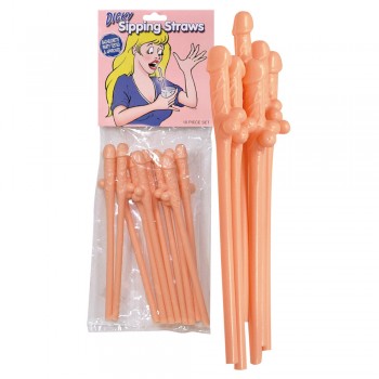 Penis Straws skin-col.