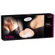 2 anatomically shaped silicone pads: your breasts will appear 1-2 cups bigger than before. Each one is stored inside a box. Skin-toned.