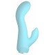 Mini vibrador coelho da 4ª geração de CutiesVibração forte e profunda em 10 modosBotão de pedra preciosa cintilante em forma de coraçãoDesign purista e com textura suaveCurva perfeita com cabeça de massagem para o ponto